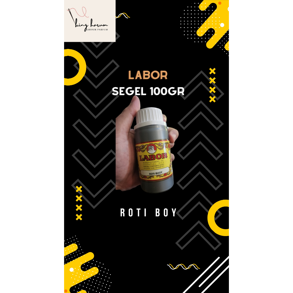 BIBIT PARFUM AROMA ROTI BOY LABOR SEGEL 100GRAM MURNI