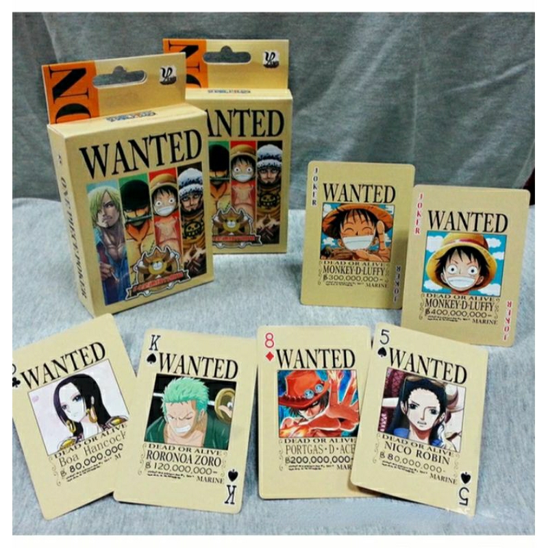 Kartu Remi Anime One Piece Wanted