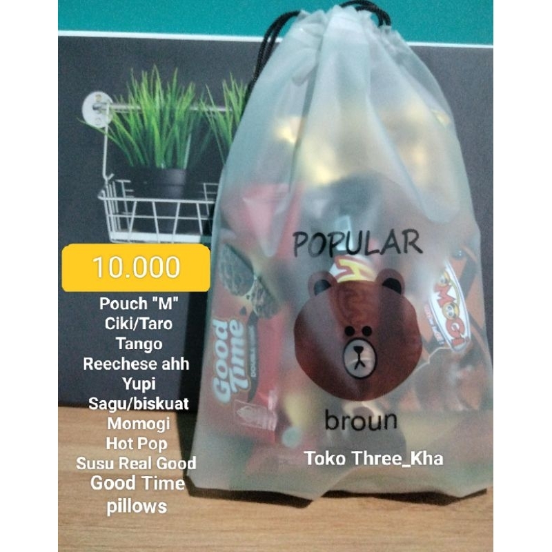 

READY BINGKISAN HAMPERS SNACK ULANG TAHUN ANAK 10 JAJANAN MURAH POUCH