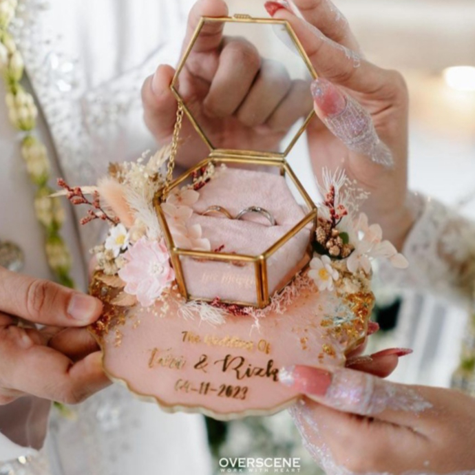 Ring box Lamaran Wedding kotak cincin Model Resin Untuk Tunangan Lamaran Pernikahan / Hantaran Seser