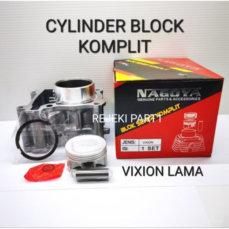 CYLINDER BLOCK BLOK KOMPLIT VIXION / VIXION LAMA / VIXION OLD BLOCK BLOK SEHER KOMPLIT RING PISTON P
