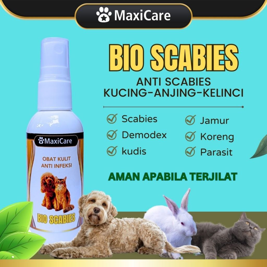 BISA COD Bio Scabies Obat Scabies Anti Scabies Obat Jamur Ampuh Untuk Kucing Anjing Obat Kucing Jamu