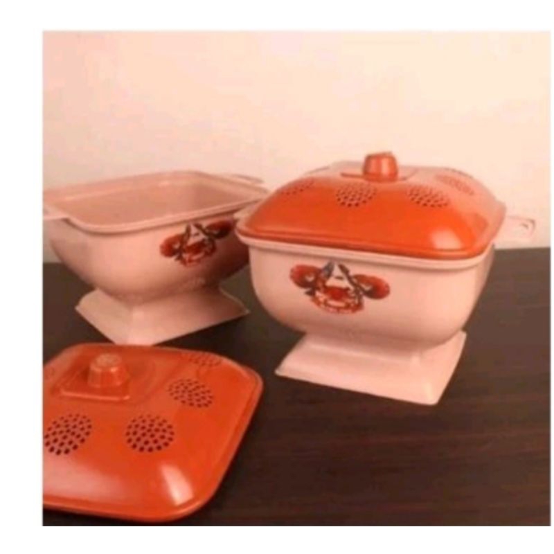 RICE BOWL TEMPAT NASI PERSEGI PLASTIK MOCCA