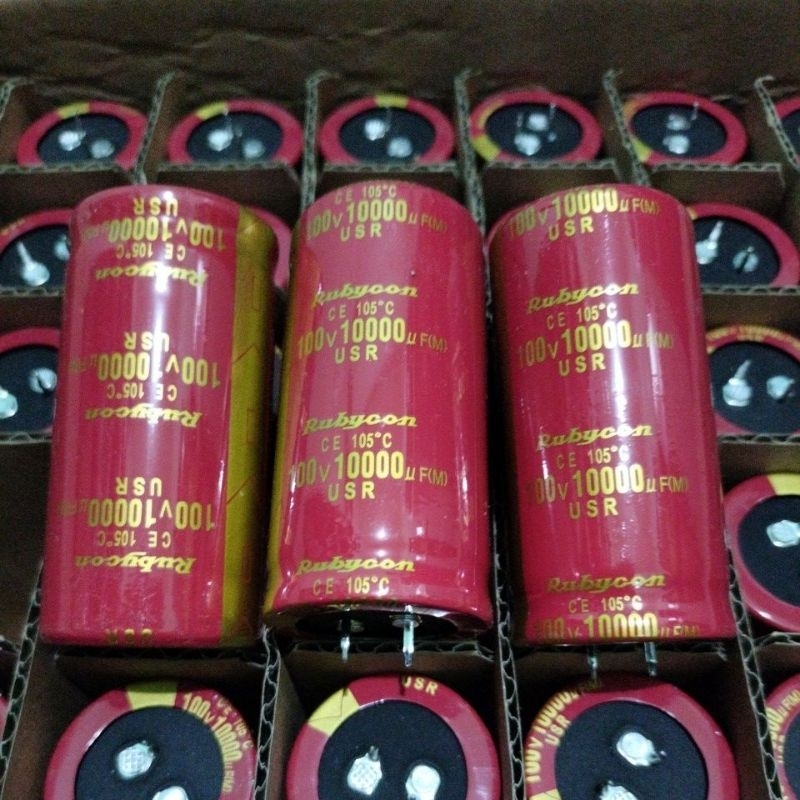 Elco rubycon 10000uf 100v USR japan ori