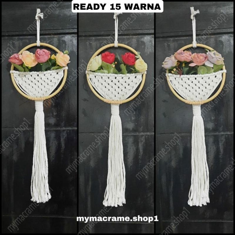 (HARGA 1PCS) Hiasan Dinding Macrame Rotan / Hiasan Dinding Macrame / Hiasan Dinding Macrame Rotan Ju