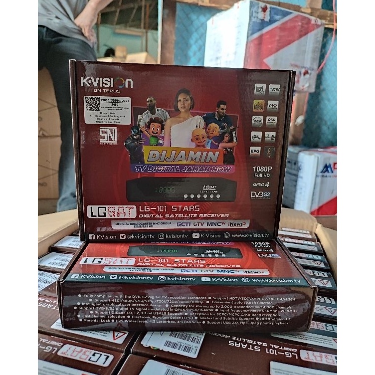 KODE B42W Receiver LG Sat star parabola Garmedia dan telkom c band bisa buka mnc grup makassar LGSat