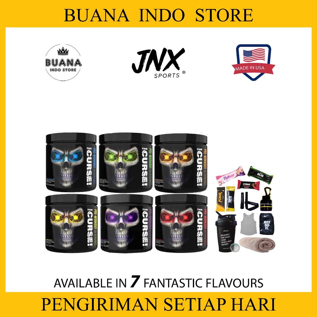 The Curse Pre Workout - Cobralabs JNX Sports 50 servings PWO PreWorkout - Suplemen Fitness