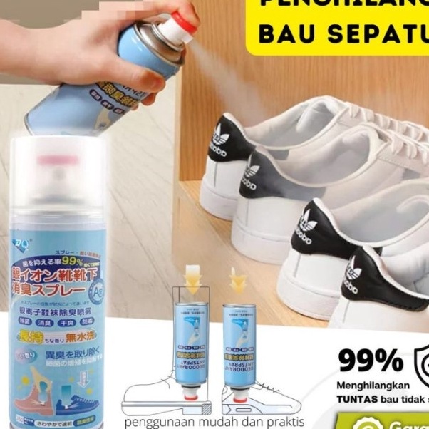 HJ6 Laku Spray Penghilang Bau Sepatu Parfume Penghilang Bau Pewangi Sepatu