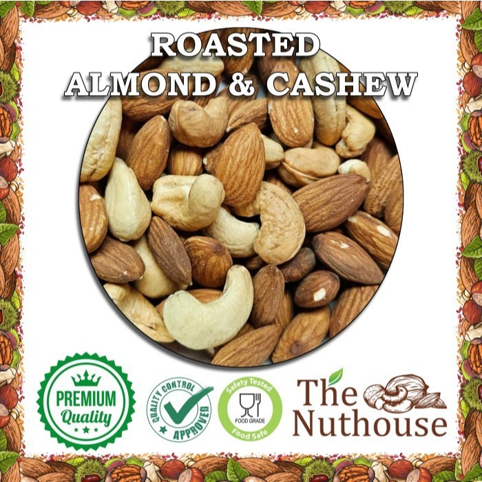 

NUTHOUSE Roasted Almond & Cashew Nut Mix / Kacang Almond & Mede Panggang [NUTTY MIX]