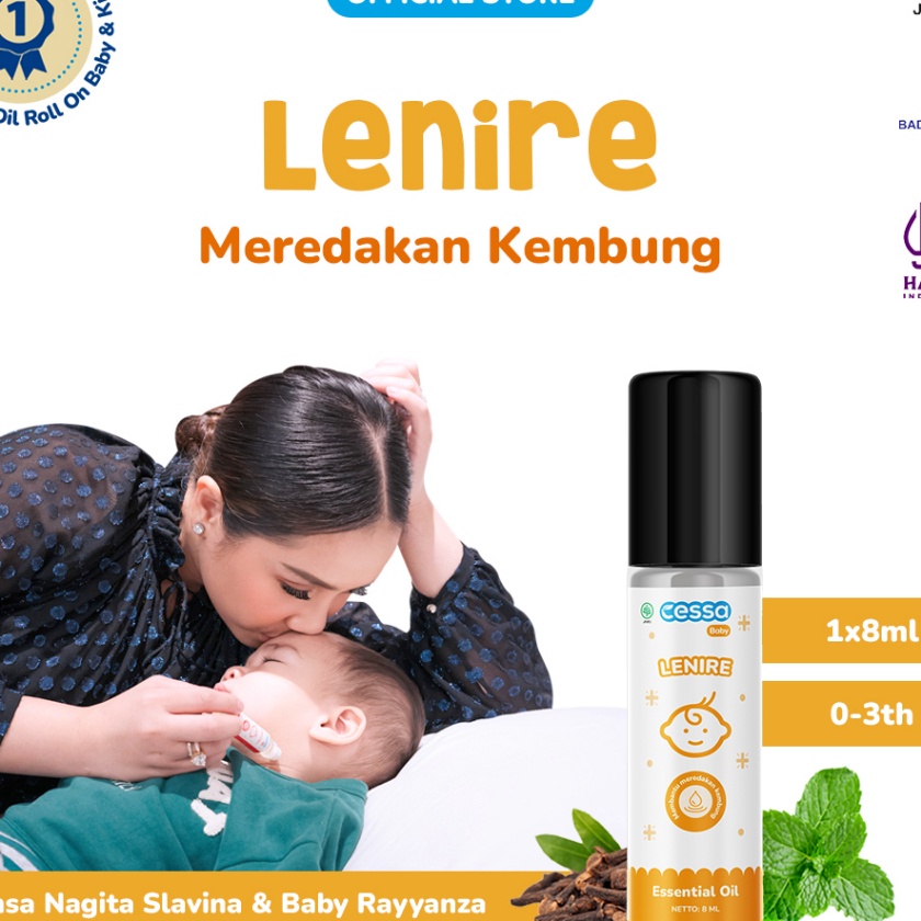 

Boom Cessa Baby Lenire Natural Essential Oil Meredakan Perut KembungMual
