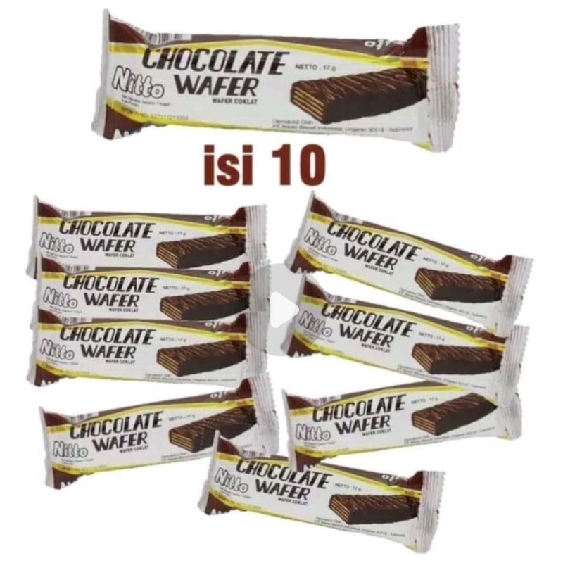 

Nitto Nissin Wafer Chocolate / Nitto Wafer Coklat