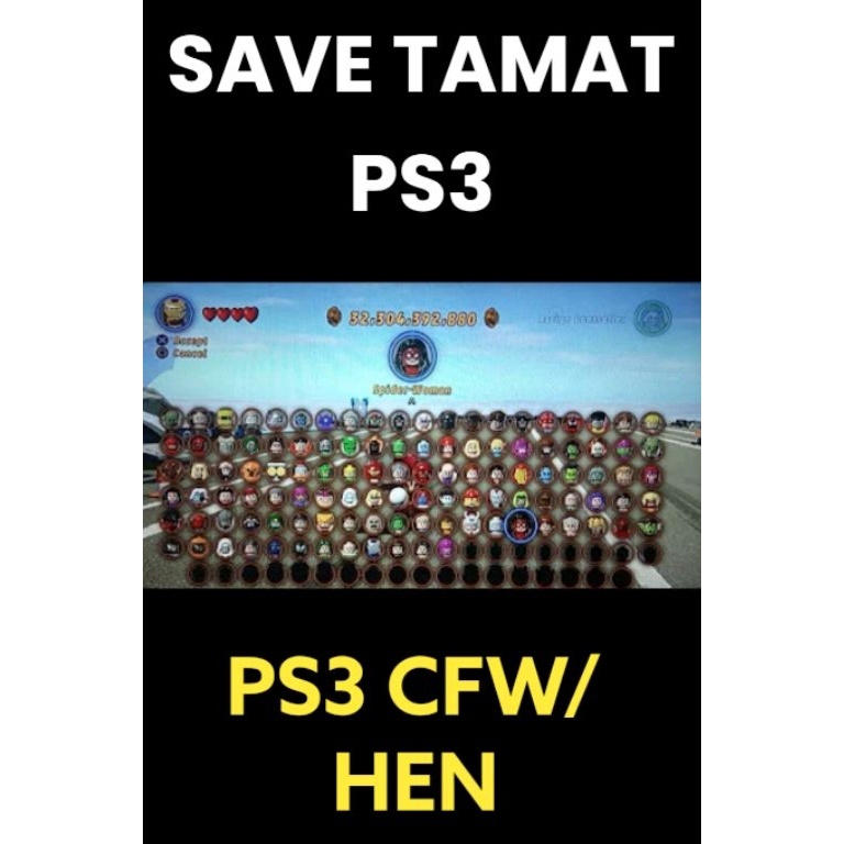 KODE V3A SAVE TAMAT PS3 CFW  HEN 2 GAM3S