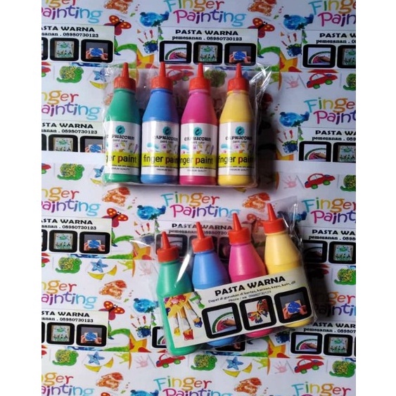 

KODE V86Y Paket Cat Anak Finger Painting 1ml 4 botol