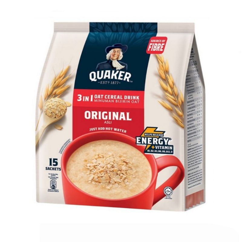 

QUAKER 3 in 1 Original Oat Sereal Malaysia (15 sachet)