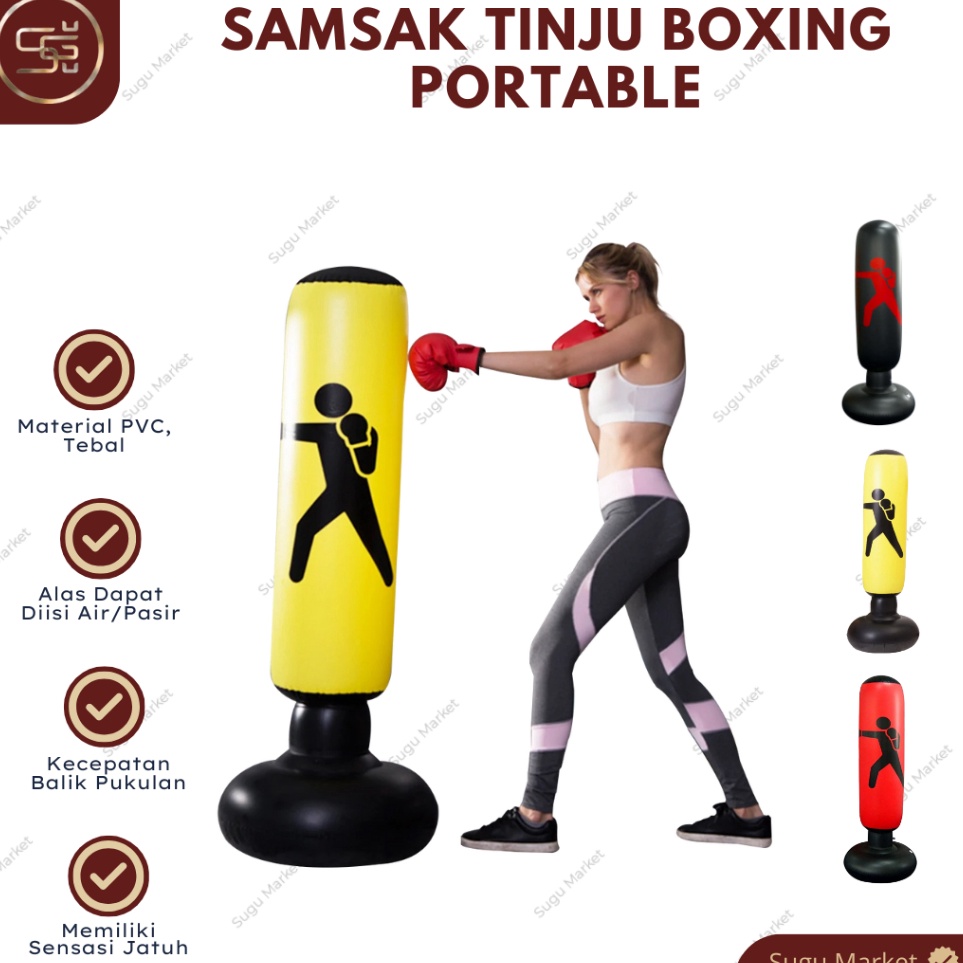 Diskon Khusus  Samsak Tinju Dewasa  Samsak Olahraga  Samsak Tinju Berdiri  Samsak Angin Berdiri Stan