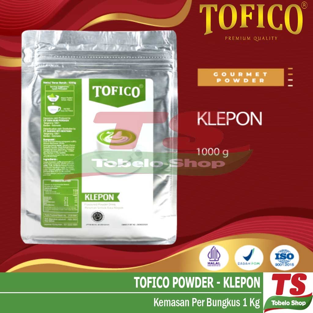 TOFICO KLEPON POWDER / TOFICO POWDER KLEPON / BUBUK MINUMAN KLEPON / TOFICO POWDER KLEPON / TOFICO K