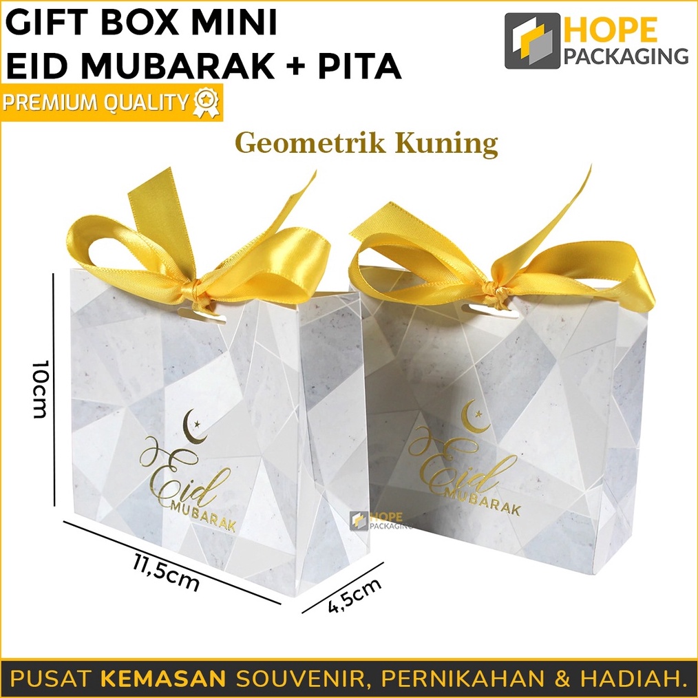 

TERLARISSS Gift Box Mini Lebaran Pita Paper Bag Marmer Box Kotak Kado Tas Souvenir Hadiah Idul Fitri Box Hampers Lebaran