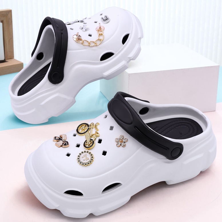 KODE W4D IRSOE Sandal Jelly Baim Sandal Kodok Dewasa Wanita Sendal Slop Sendal Karet Empuk Anti Slip