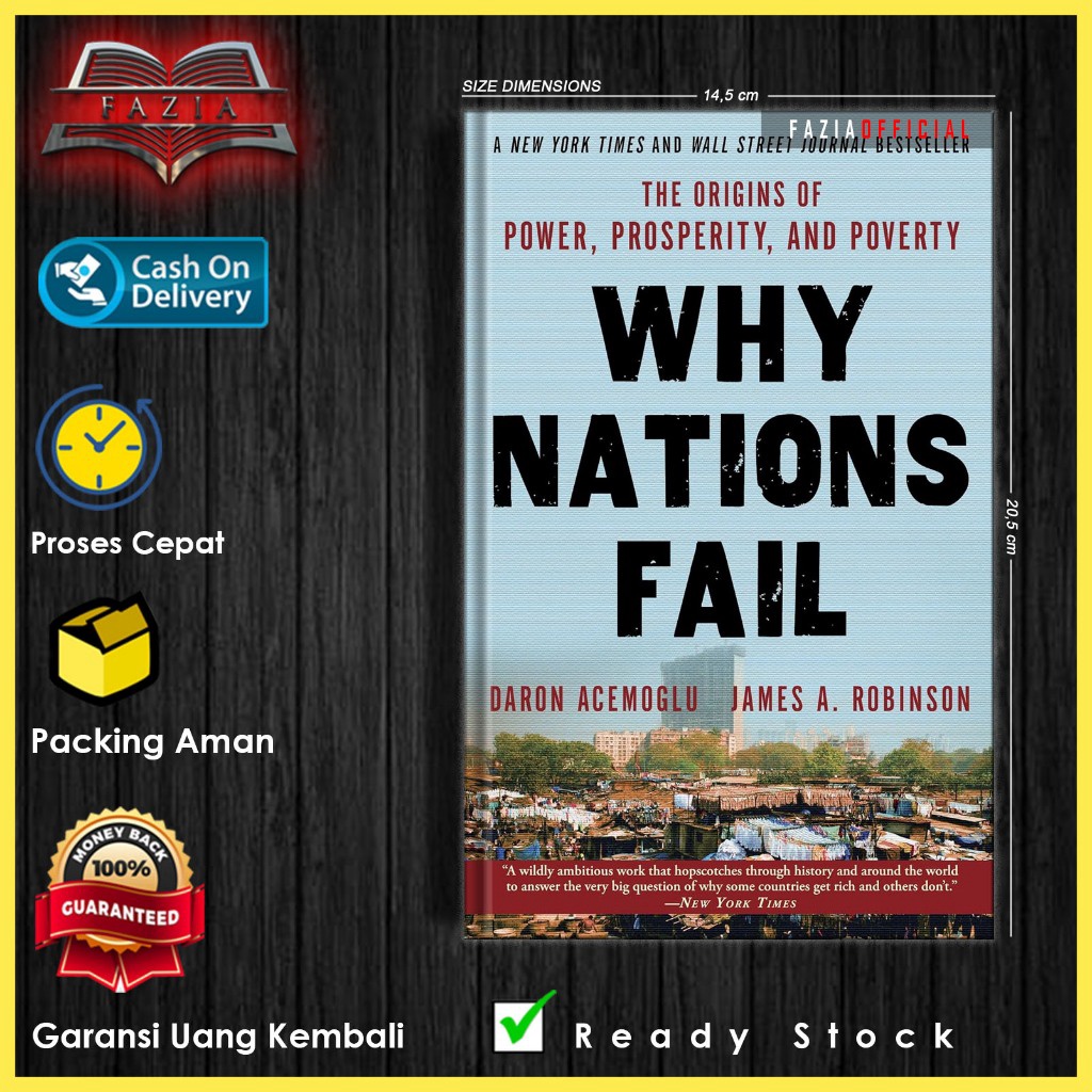 MURAH MERIAH Why Nations Fail by Daron Acemoglu EnglishIndonesia