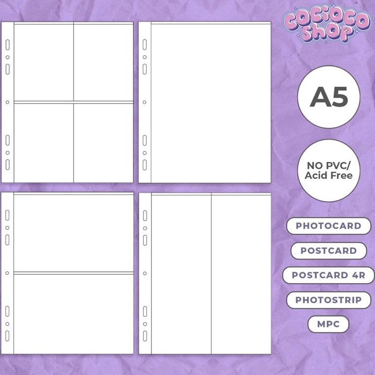 KODE U98G A5  4p 2p 1p Sleeve Photocard Postcard MPC Photostrip