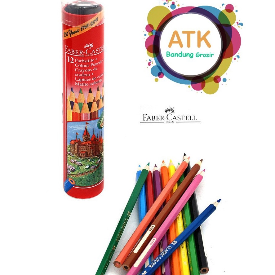 

KODE I1H Pensil Warna Faber Castell 12 L Classic Tin Round 115826 Kaleng Bulat