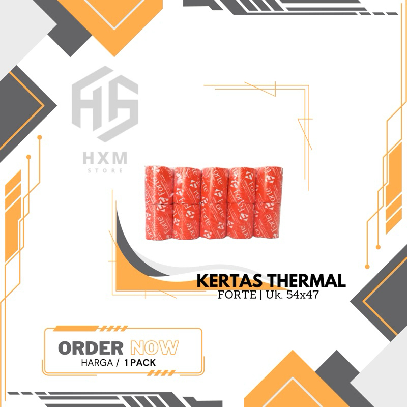 

Kertas Thermal / Kertas Struk FORTE [1 Pack]