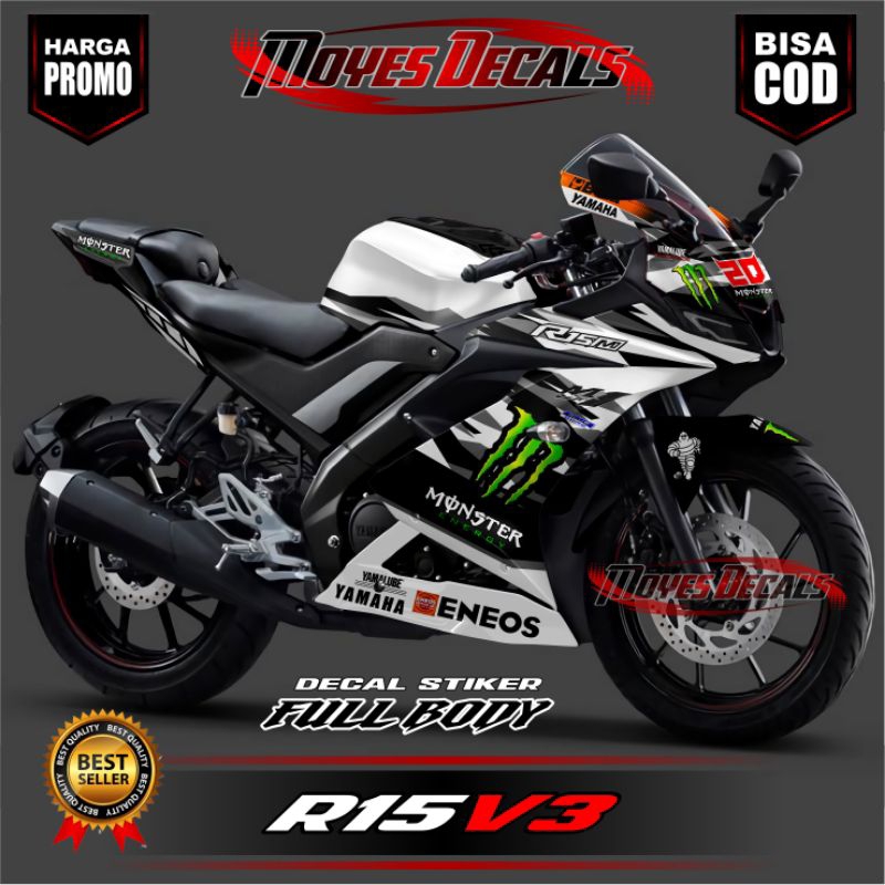 DECAL STIKER ALL R15 V3 FULL BODY //VARIASI VR46