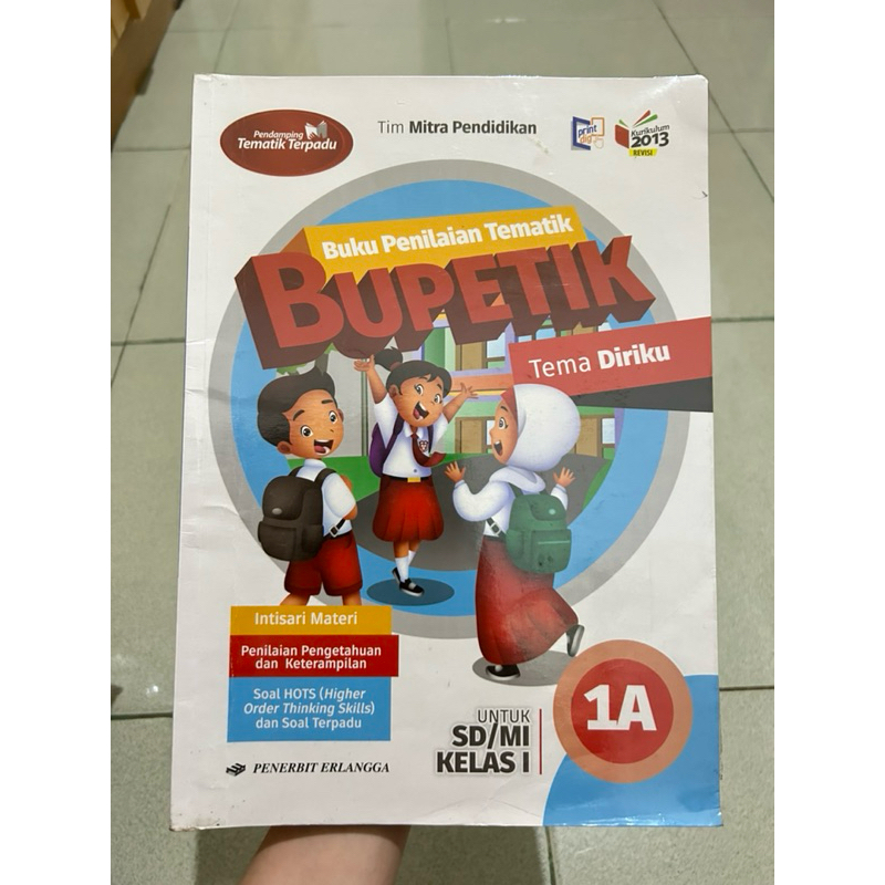 (baca deskripsi) preloved buku bupetik kelas 1 sd/mi sekolah dasar madrasah ibtidaiyah penerbit erla