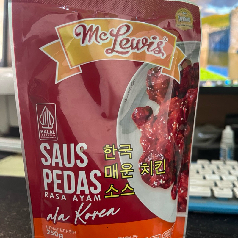 

Mc Lewis Saus Pedas Rasa Ayam Ala Korea 250gr