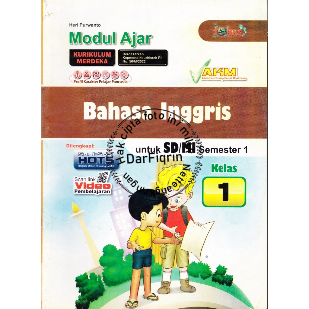 LKS Bahasa Inggris Kelas 1 Semester  SD/MI Kurikulum merdeka Rev Fokus-HOTS