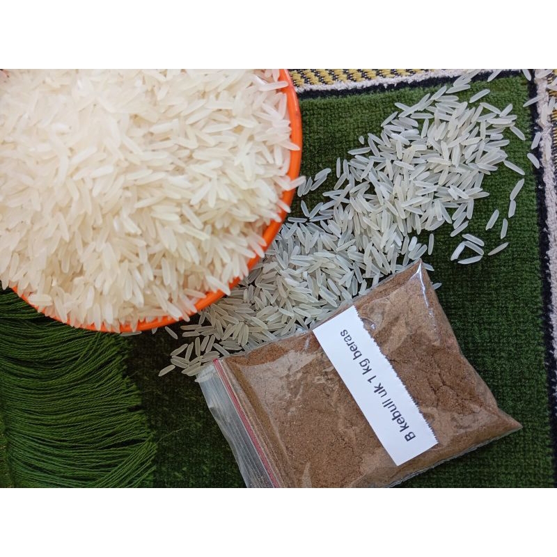 

BUMBU KEBULI, MANDHI, BUKHORI, BRIYANI, KABSAH DAN BERAS BASMATI 1KG