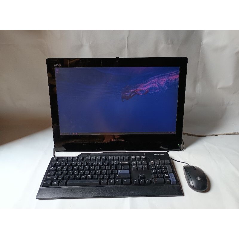 komputer Aio LENOVO think centre ram 8gb layar lebar