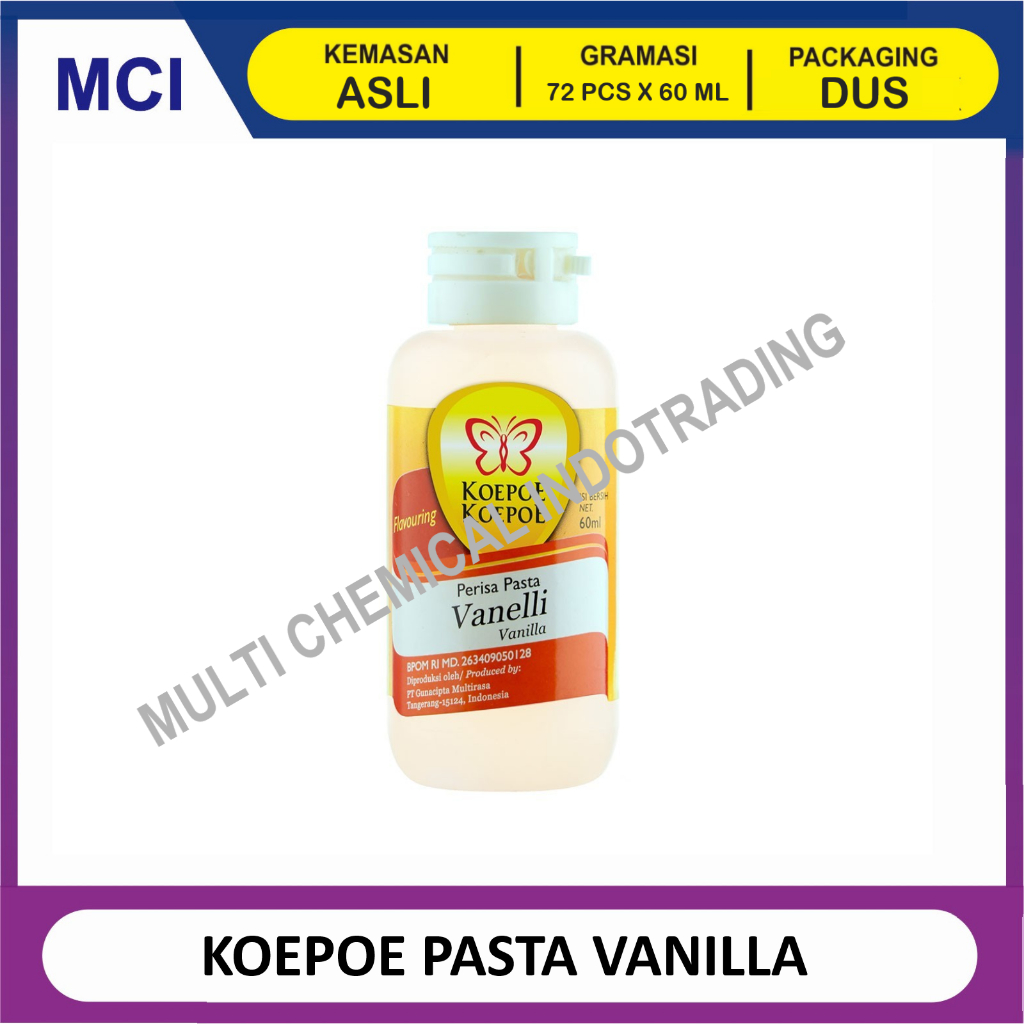 

KOEPOE KUPU PASTA VANILLA VANILA 60 ML - 1 DUS 72 PCS / PASTA PERISA