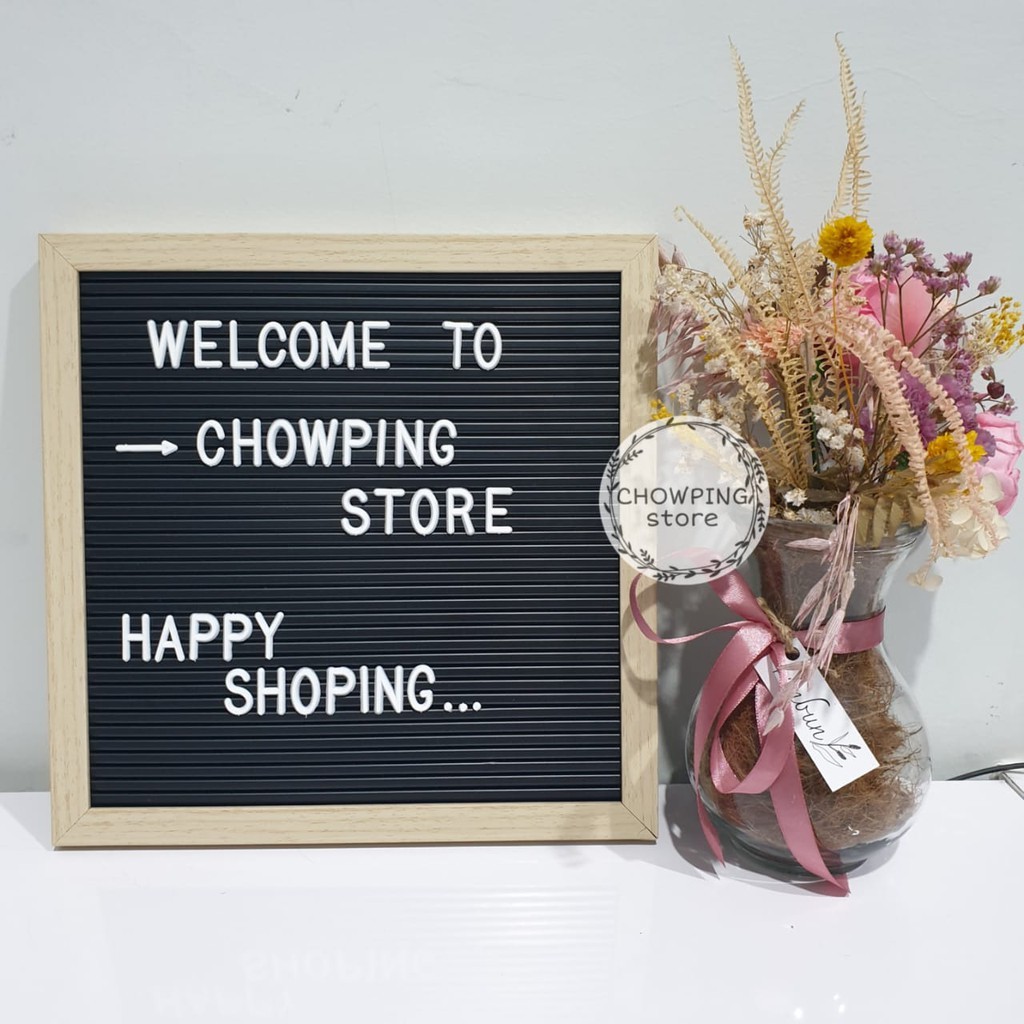 

Papan Huruf / DIY Changeable Letter Board Dekorasi Rumah Kamar Cafe Aesthetic