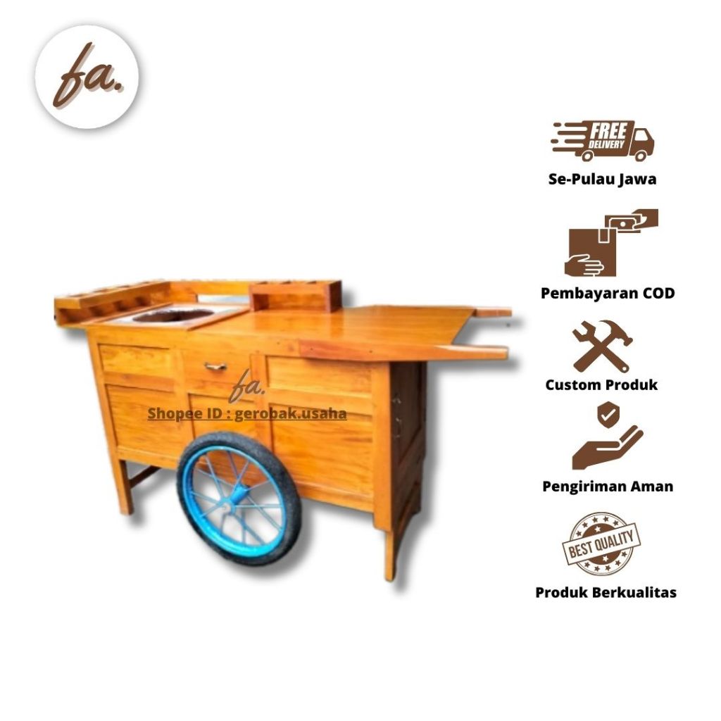 Gerobak Pentol Dorong Cilok Siomay