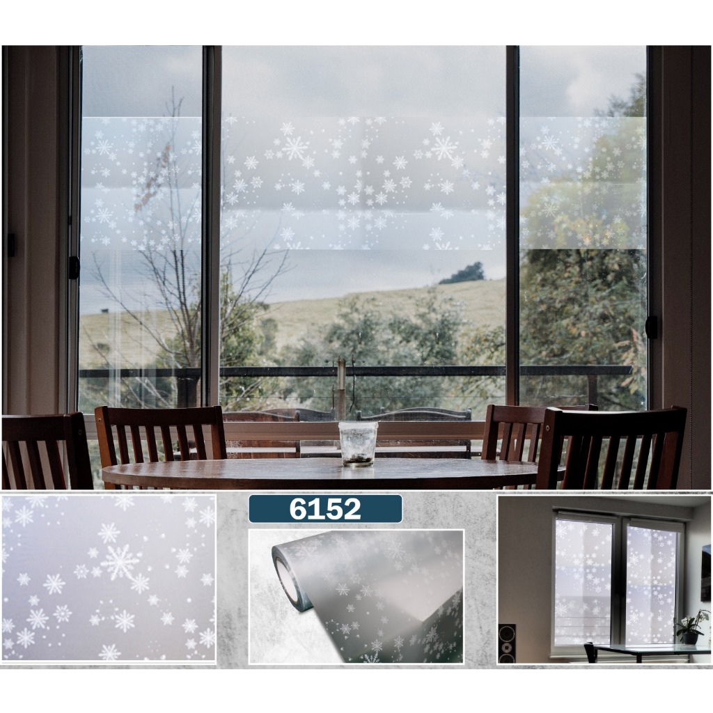 Kode 6152 Stiker Kaca Motif Jendela Wallpaper Stiker Jendela Rumah Kantor