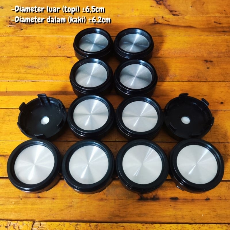 DOP VELG MOBIL TUTUP DOP VELG AS RODA VARIASI SILINDER DIAMETER LUAR ±6,5CM