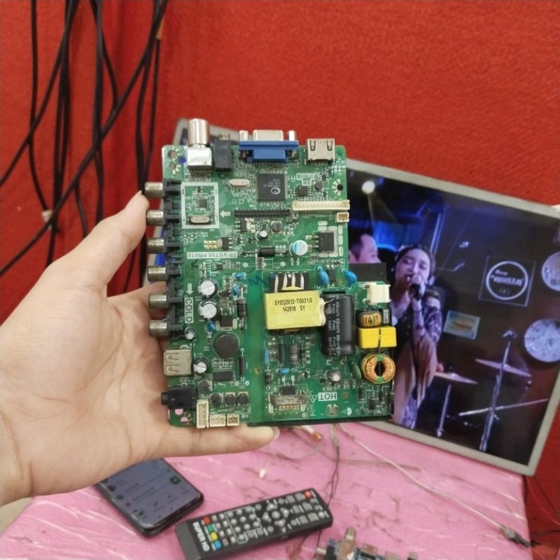 mb tv akari LE-29P57 mainboard motherboard modul tv led