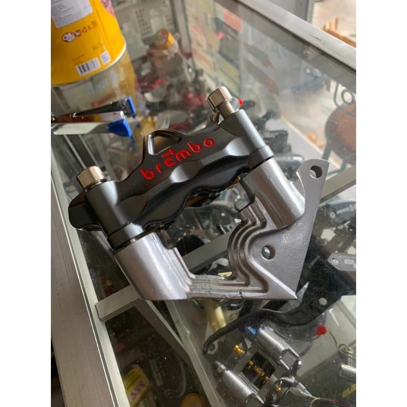 Breket Dudukan Pangkon Kaliper Brembo  GP4RX M50 M4 L3 pict 100 pnp RX King New Vixion Byson Scorpio