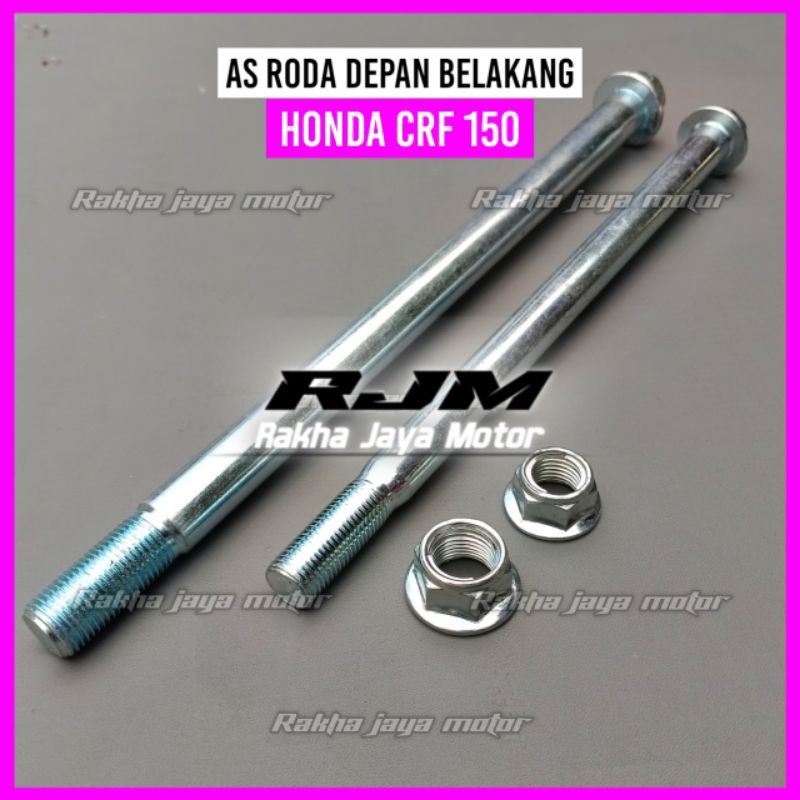 AS MUR RODA HONDA CRF 150 DEPAN BELAKANG/BAUT BAUD AS VELK VELG TROMOL RODA DEPAN BELAKANG HONDA CRF