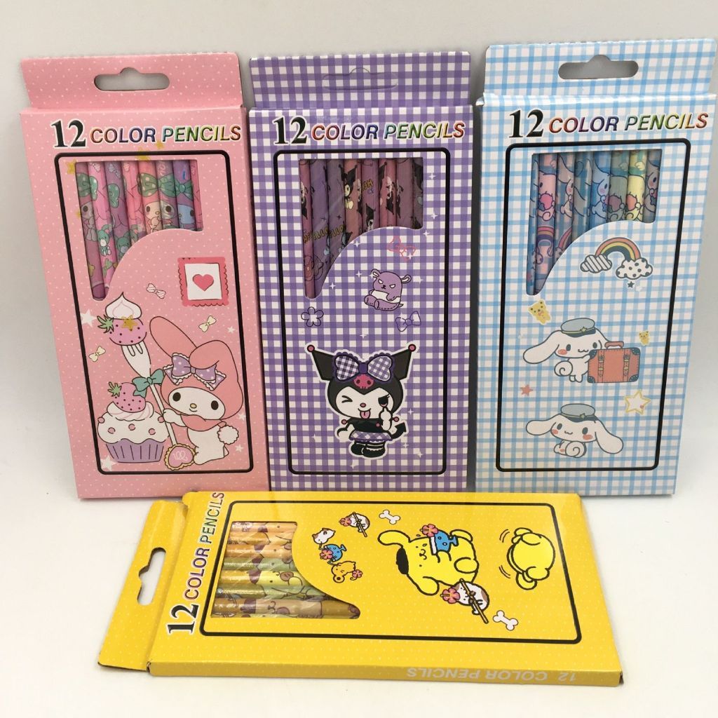

Pensil Warna 12 PCS Motif SANRIO untuk Anak Sekolah/ Pensil Warna Motif SANRIO Lucu