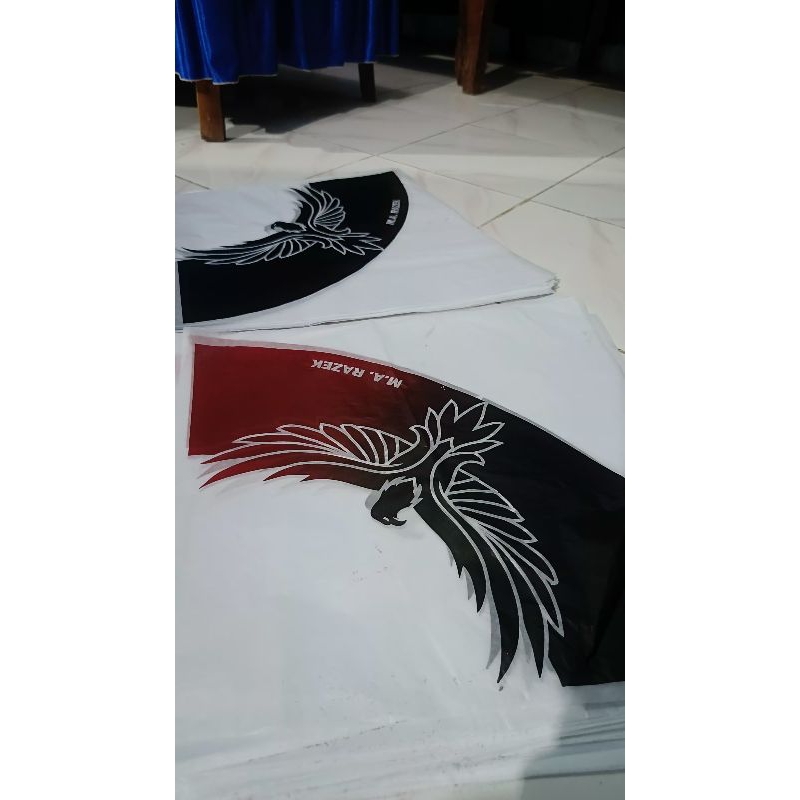 kertas layangan sembur minyak putih 100pcs/kertas putih motif