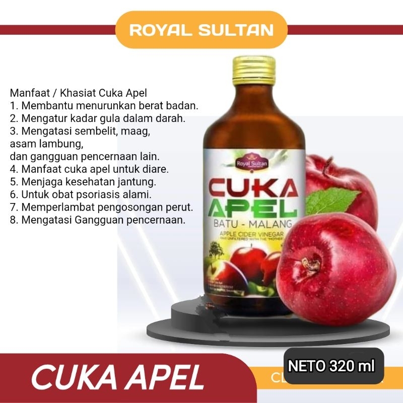 

Cuka Apel Malang Original - Diet Detoks - Apple Cider Vinegar - Toner Wajah Alami 320ml BPOM