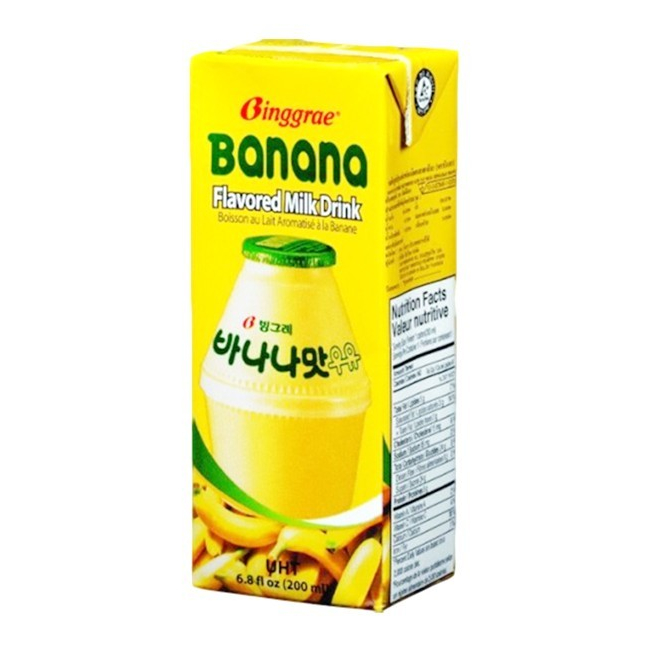 

Binggrae Banana Flavored Milk Drink / Susu Rasa Pisang 200ml