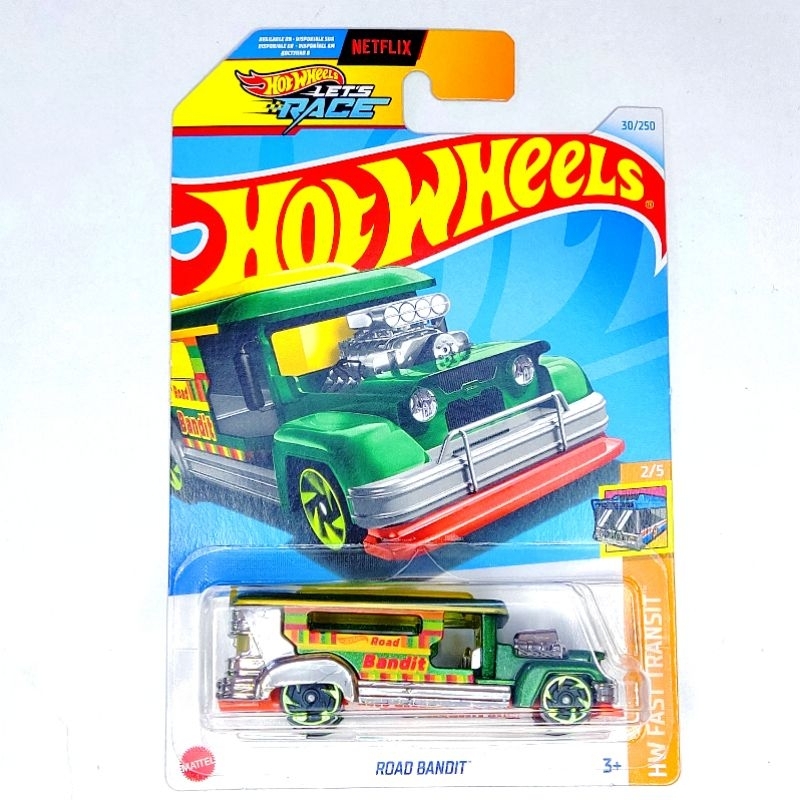 Hot Wheels Road Bandit Bus Sekolah Hijau - H2024