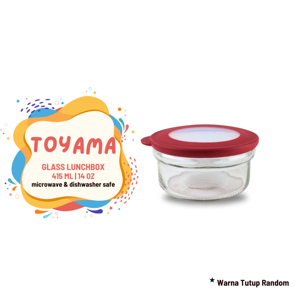 TOYAMA Glass Lunch Box | Tempat Makan Kaca | Reusable Lunch Box