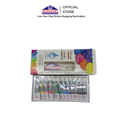

Aclyric Colour Set 12ml/Cat Aklirik 12 Warna isi 12 ml Perwarna