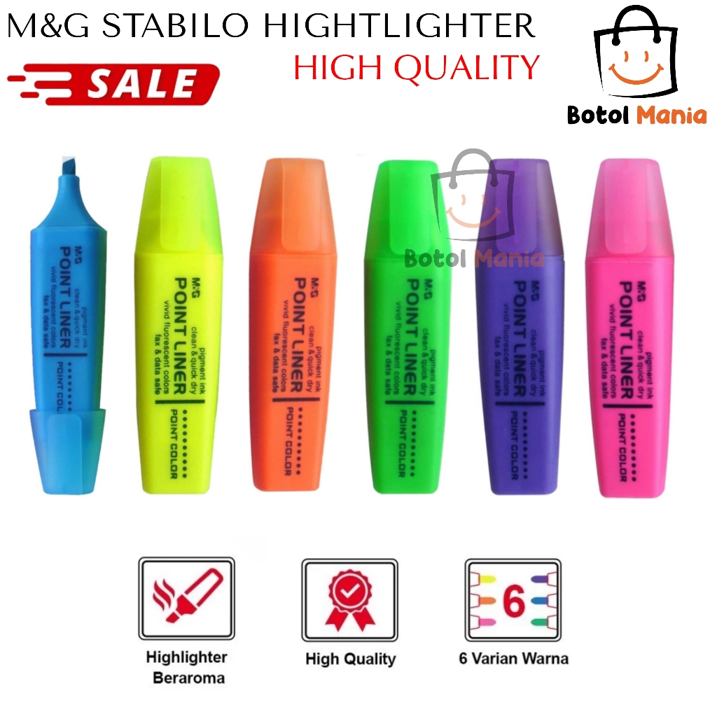 

BM - ATK011 STABILO HIGHLIGHTER M&G / POINT COLOR / POINT LINER HIGHLIGHTER / STABILO PENANDA BERAROMA