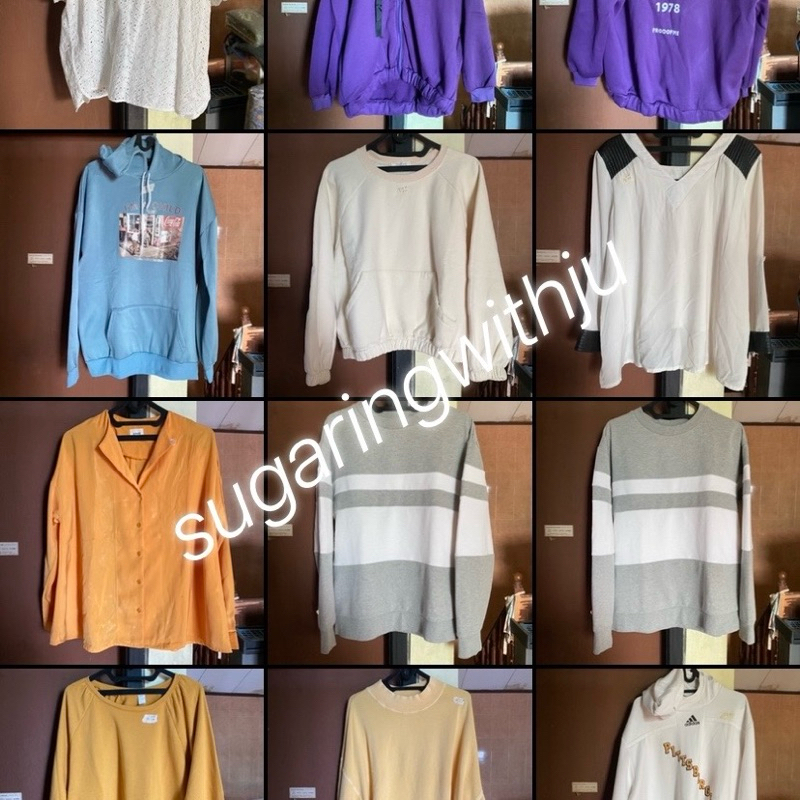 PRELOVED SWEATER KEMEJA LD 100-150 SPAO MY SIZE JOSEPHINE ANNI