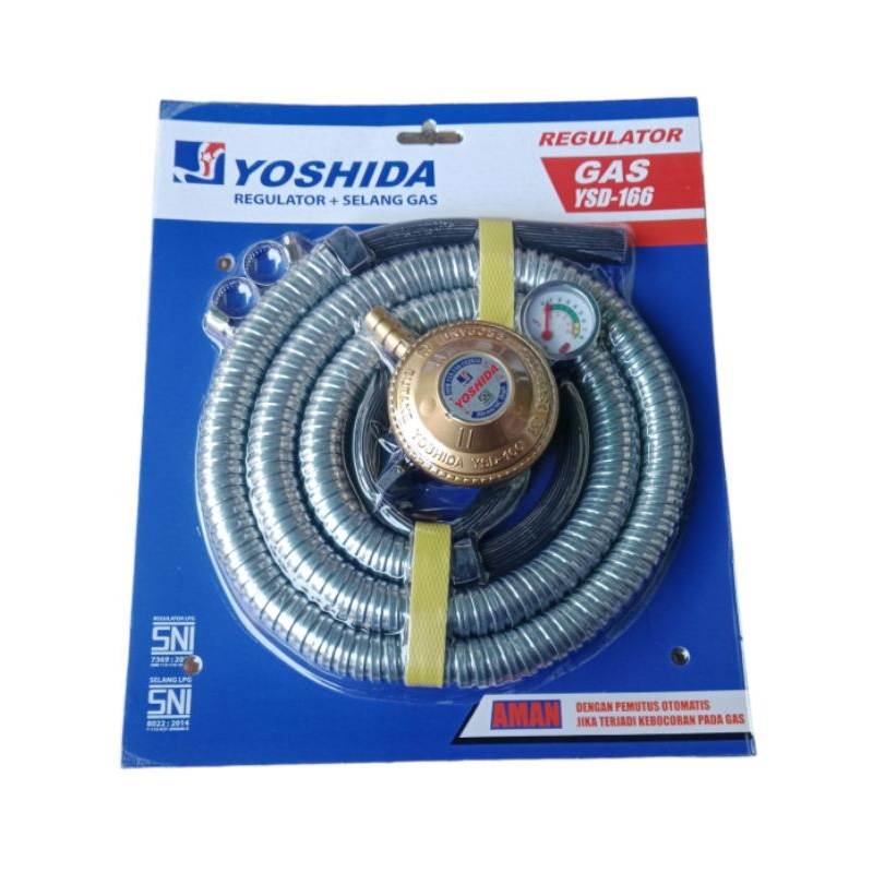 REGULATOR + SELANG YOSHIDA YSD-166 REGULATOR PAKET SELANG GAS YOSHIDA